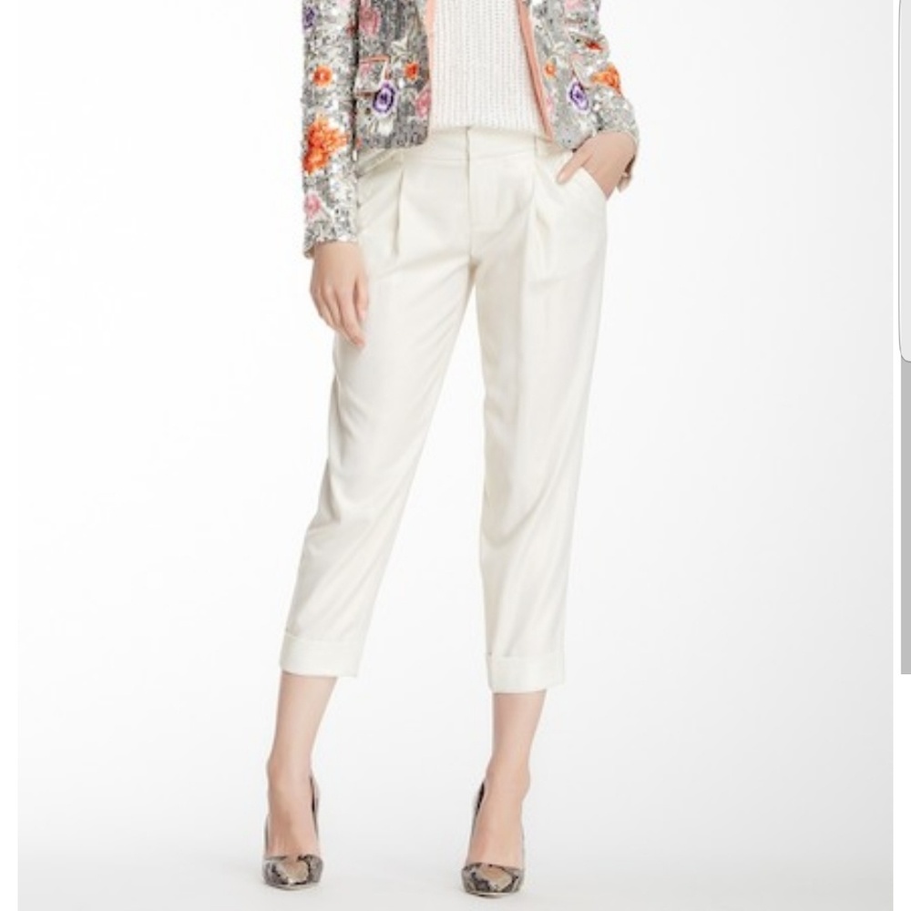 Alice + Olicia Arthur shimmery crop pants sz 6